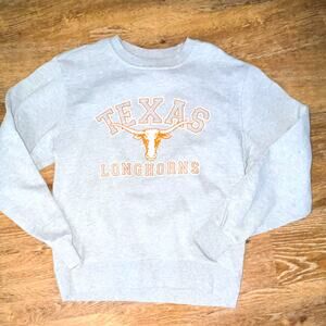 Texas Longhorns NCAA Gray Crewneck Sweatshirt Team Graphic Shirt